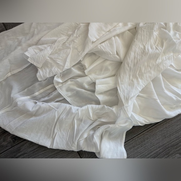 Boutique|White cotton midi summer halter sundress with crotchet details•••Boho - Picture 8 of 14